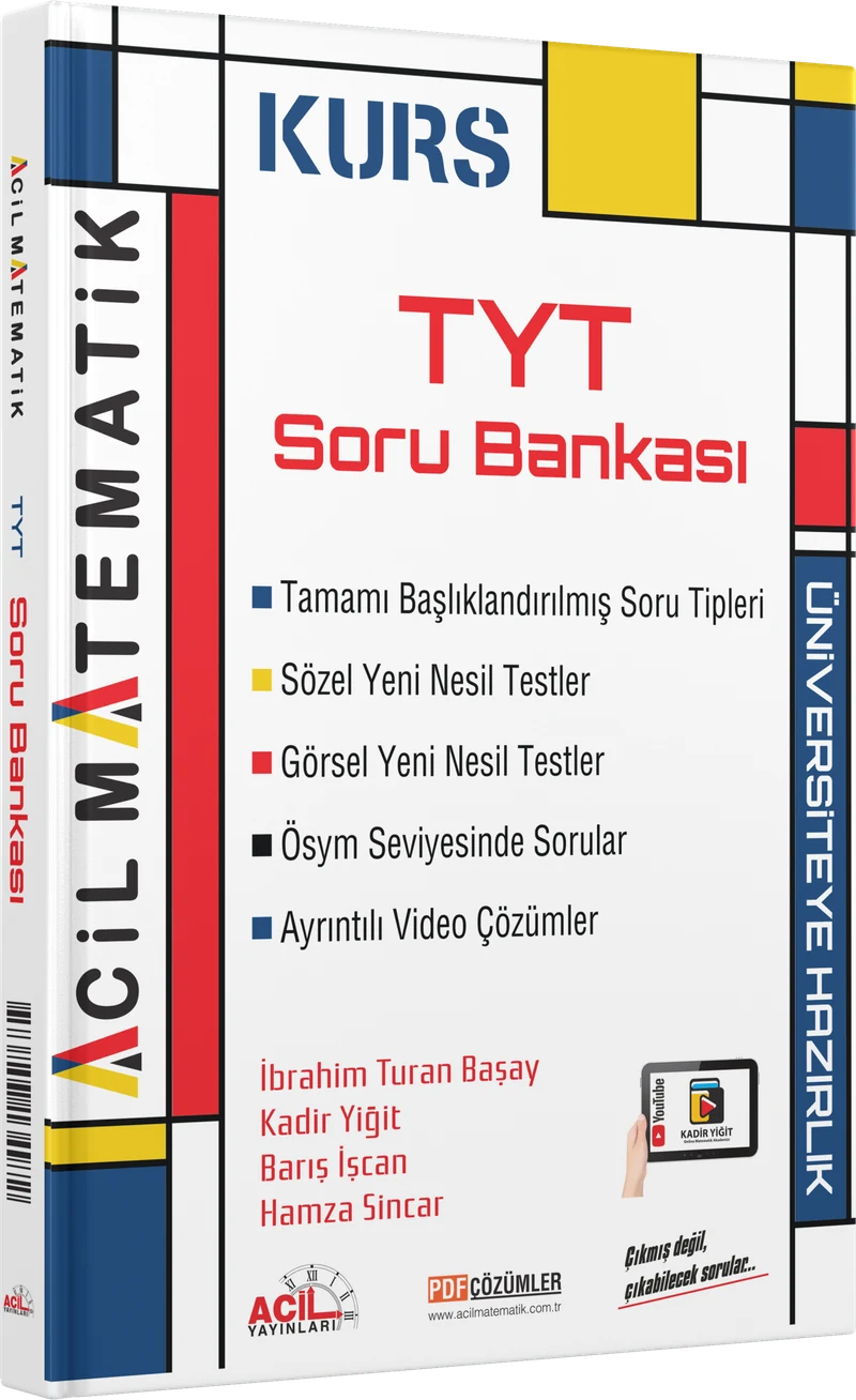 TYT Matematik Kurs Soru Bankası kitap kapağı